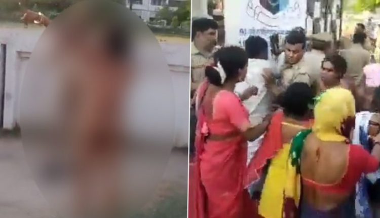 UP Nagar Nikay Chunav Results 2023: Eunuchs Strip Naked, Create Ruckus After EC Officials Announce Sonu Kinnar's Defeat in Polls for Chandauli Nagar Palika Chairperson, Force Recounting (Graphic Video)