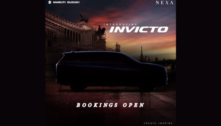 Maruti Suzuki Premium MPV Christened ‘Invicto’, Bookings Officially Open Prior July 5 Launch