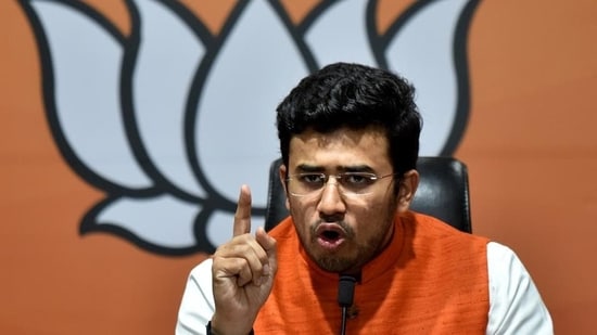 BJP MP Tejasvi Surya said Congress has once again shown that it places its vote bank interest over and above the spirit of the constitution.