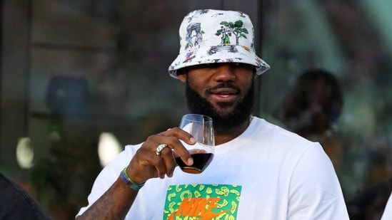 FORT LAUDERDALE, FLORIDA - JULY 21: NBA player LeBron James of the Los Angeles Lakers looks on during the first half of the Leagues Cup 2023 match between Cruz Azul and Inter Miami CF at DRV PNK Stadium on July 21, 2023 in Fort Lauderdale, Florida. Megan Briggs/Getty Images/AFP (Photo by Megan Briggs / GETTY IMAGES NORTH AMERICA / Getty Images via AFP)(Getty Images via AFP)