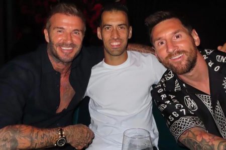 David and Victoria Beckham dine with Lionel Messi at Miami’s Gekkō | Football News