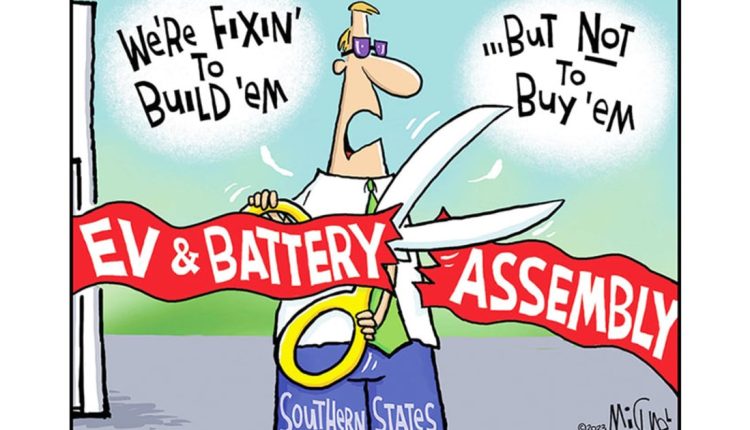 Leo Michael cartoon: Build 'em, but not buy 'em