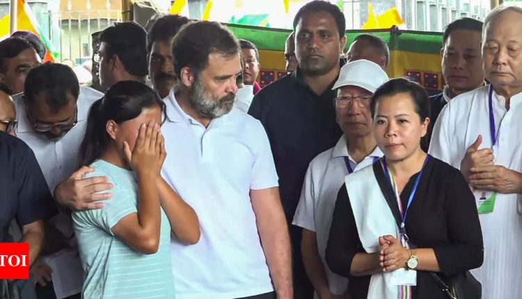 Manipur: BJP divided over Rahul Gandhi’s violence-torn Manipur visit | India News