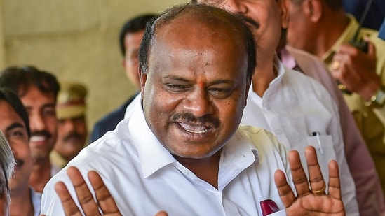 Former Karnataka chief minister HD Kumaraswamy reportedly met some senior BJP leaders during his recent visit to Delhi. (PTI file)