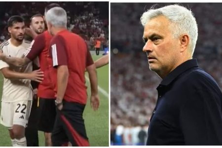 Watch: Mourinho substitutes Roma player, makes them play with 10 players | Football News