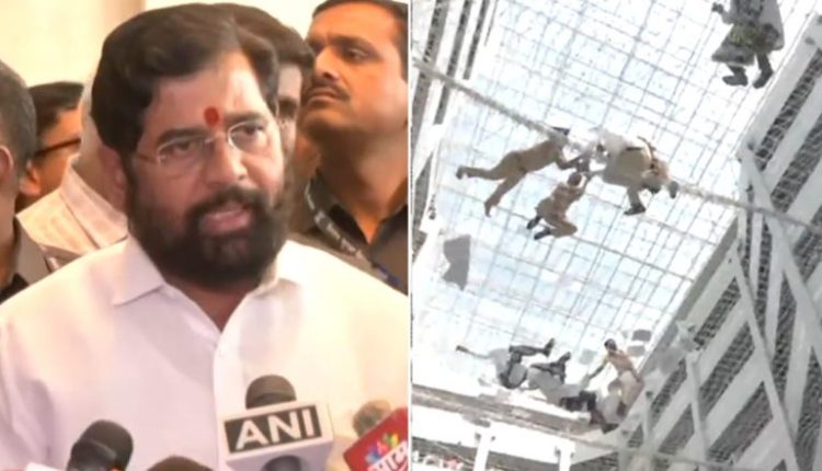'A Resolution Will Be Found', Says Maharashtra CM Eknath Shinde After Farmers Jump on Protective Net Inside Mantralaya Building During Protest (Watch Video)