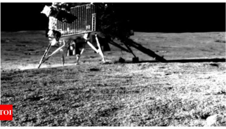 Isro releases much-awaited pictures of Chandrayaan-3 lander Vikram | India News