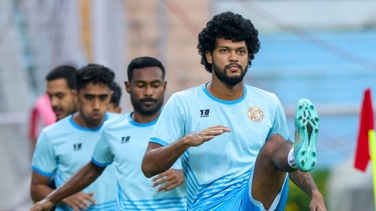 Punjab FC during a training session.