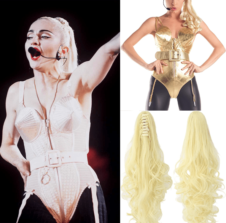 Madonna, Pop Diva Costume, Flonding Wig