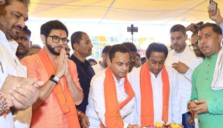 Aditya Thackeray, Kamal Nath unveil statue of Shivaji in MP’s Pandhurna