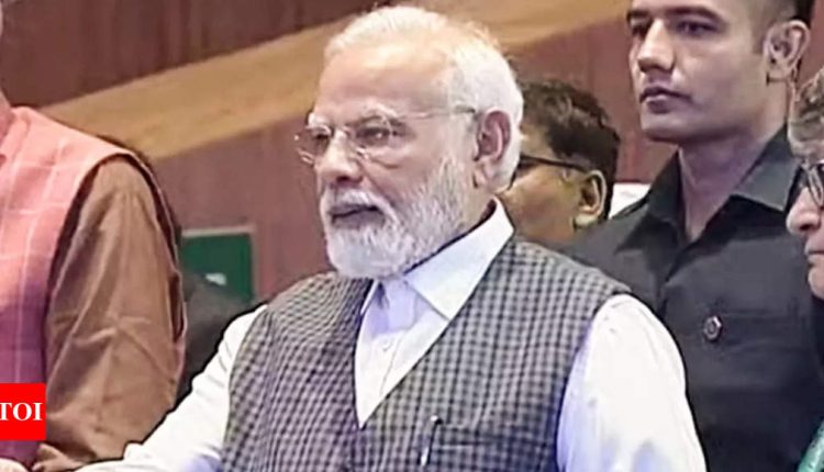 Aspirational districts programme changed lives of over 25 crore in 112 districts: PM Modi at Bharat Mandapam | India News