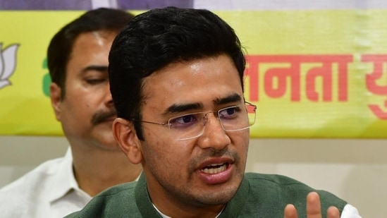 MP Tejasvi Surya (HT PHOTO)