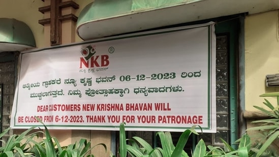Bengaluru's iconic New Krishna Bhavan to shut its doors from Dec 6