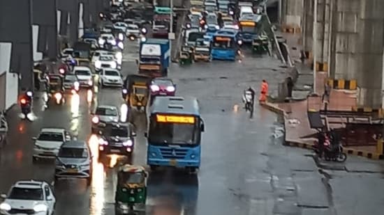 In Bengaluru, daily life came to an abrupt halt after heavy rain lashed the city, flooding streets and causing traffic congestions and holdups.