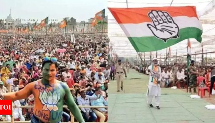 Chhattisgarh: Poll 2023: Congress leading in 45 seats, BJP in 30 in initial trends in counting of votes in Chhattisgarh | India News