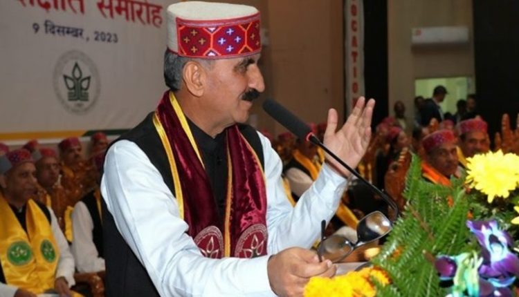 Himachal Pradesh CM Sukhvinder Singh Sukhu Earns Spot Among Outlook Business Magazine’s ‘Changemakers of the Year’ 2023
