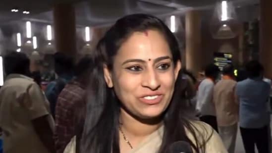 Vijetha, wife of Arun Yogiraj(PTI)