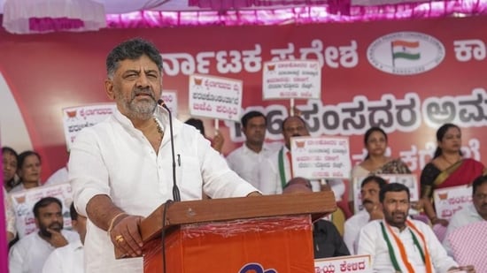 Karnataka Deputy Chief Minister DK Shivakumar. Karnataka Deputy Chief Minister DK Shivakumar.