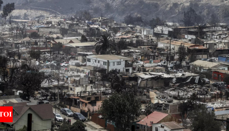 Forest fires rage on in central Chile, killing at least 112 people over 3 days | India News