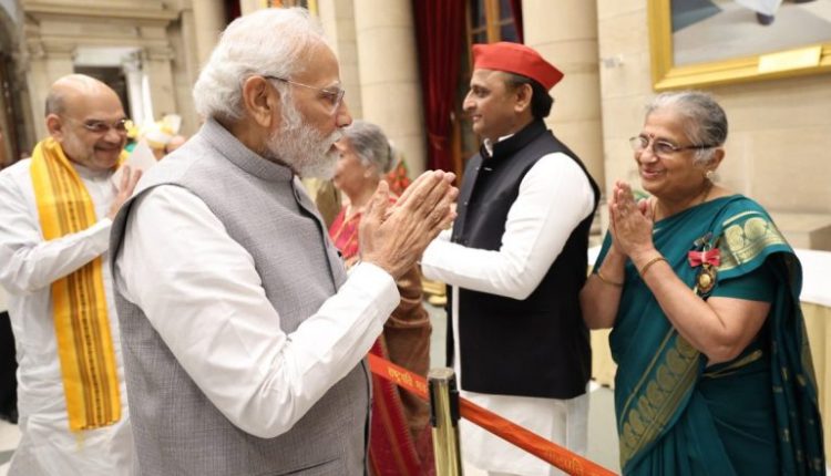 Sudha Murty’s Nomination to Rajya Sabha Reflects ‘Nari Shakti’, Says PM Narendra Modi (See Pic)
