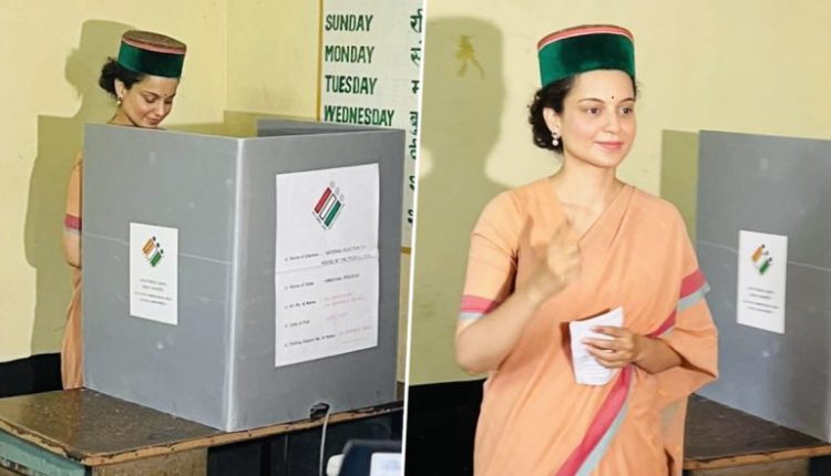 Lok Sabha Elections 2024 Phase 7: Kangana Ranaut Casts Her Vote in Mandi, Urges Everyone To Participate in the ‘Festival of Democracy’
