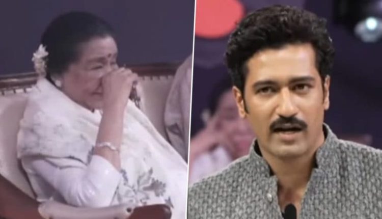 Asha Bhosle’s ‘Tauba Tauba’ Reaction to Vicky Kaushal’s Poem at Marathi Bhasha Gaurav Din Event in Mumbai Is Unmissable! (Watch Viral Video)