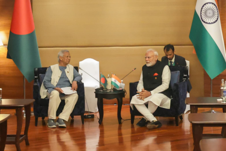 PM Modi meets Bangladesh’s Muhammad Yunus, first since Sheikh Hasina’s ouster | India News