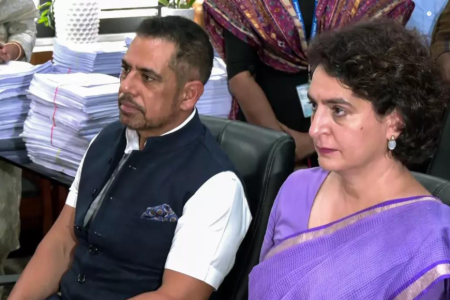 Haryana land deal: Robert Vadra at ED office after fresh summons | India News