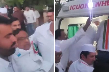 Congress Leader P Chidambaram Collapses At Sabarmati Ashram Due To Extreme Heat; Admitted To Hospital (VIDEO)