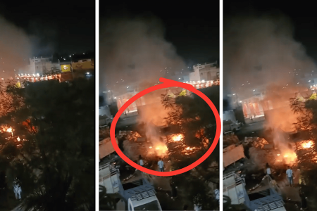 Garbage Fire Spreads To Slum In Jabalpur; Parked Truck Turns Into Ashes In No Time