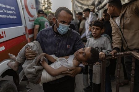 Israeli Strike Kills Dozens at Gaza City Shelter, Officials Say