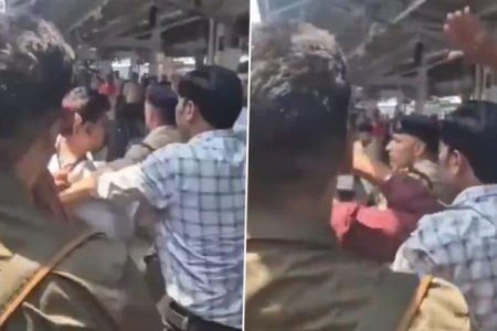 TTE Kicked, Punched and Abused by Railway Guards for Conducting Check on SLR Coach at Prayagraj Station, Video Goes Viral