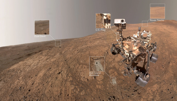 NASA's Perseverance Rover captures selfie with dust devil on Mars | World News