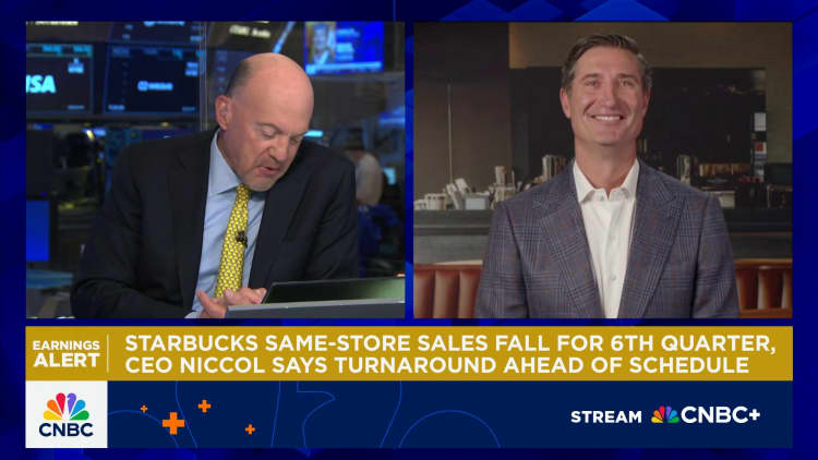Watch CNBC's full interview with Starbucks CEO Brian Niccol