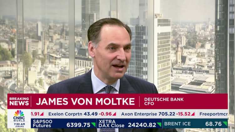Deutsche Bank CFO: 'Seeing the momentum we hoped to see'