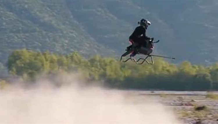 Flying Bike Is Here! Polish Startup Volonaut Develops Jet-Powered Airbike, Releases Complete Flight Video Including Take-Off and Landing