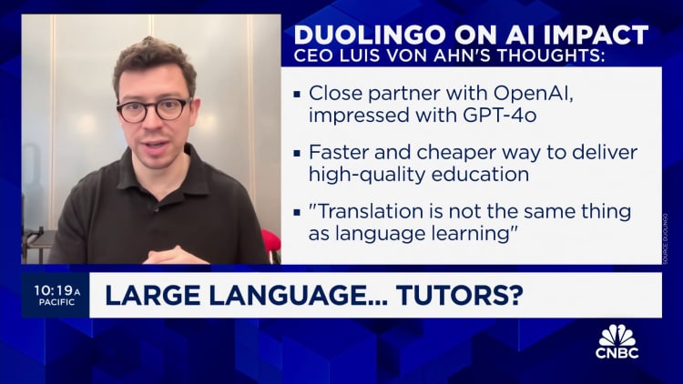 AI enhances conversational language learning, says Duolingo CEO Luis von Ahn