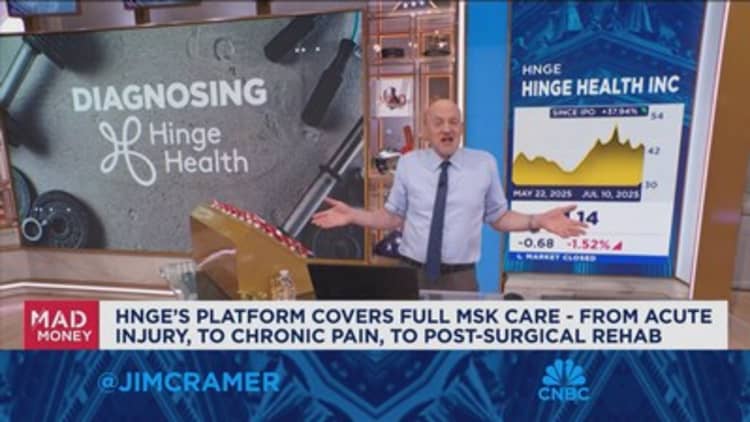 I'd consider buying Hinge Health at these levels, says Jim Cramer