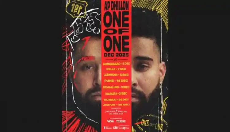AP Dhillon Unveils India Leg of ‘One of One’ Tour Across 8 Cities – Full List Inside