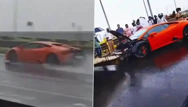 Lamborghini Crash at Worli Sea Face in Mumbai: Luxury Car Skids out of Control, Rams Into Divider on Coastal Road; Gautam Singhania Shares Shocking Accident Video