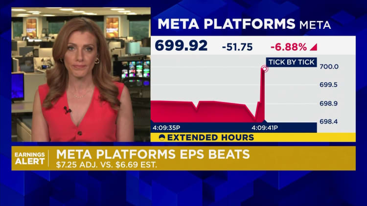 Meta reports Q3 earnings beat, company takes one-time tax charge