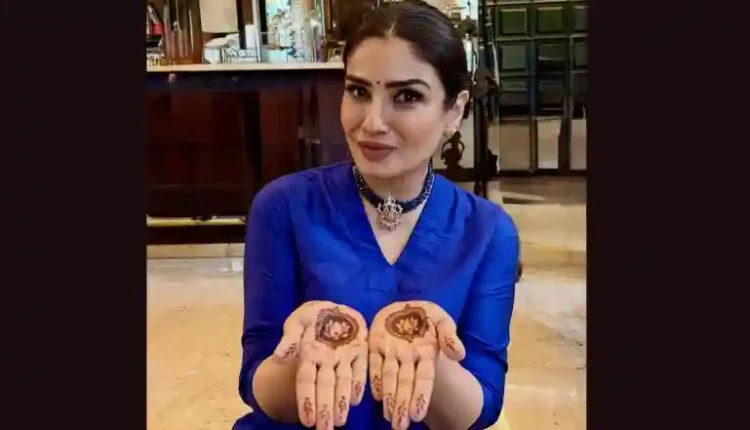 Raveena Tandon Flaunts Her Karwa Chauth Mehendi, Gives It Some ‘Fam’ Touch (View Post)