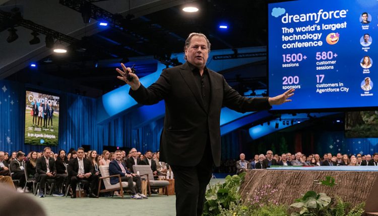 Salesforce stock jumps after company offers rosy forecast for 2030