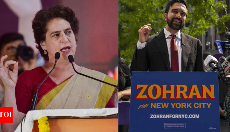 'BJP abuses Nehru but ...': Priyanka on Mamdani's victory speech; slams NDA's 'dynasty politics' charge | India News