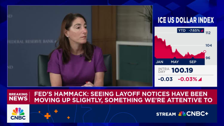 Watch CNBC's full interview with Cleveland Fed’s Hammack