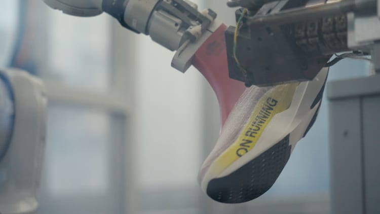 How On creates its spray-on running shoes