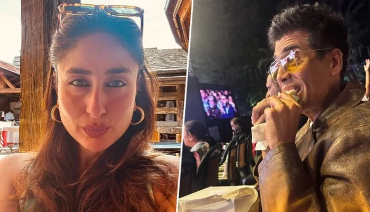 ‘He Eats Too’: Kareena Kapoor Khan’s Epic Reply to Karan Johar After He Catches Her Eating a Samosa (View Pics)