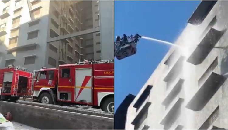 Massive Fire Breaks Out At Raj Textile Market In Gujarat