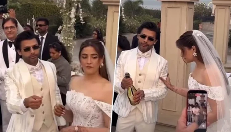 Nupur Sanon Marries Stebin Ben in Udaipur, Dreamy First Glimpse From Kriti Sanon’s Sister’s Christian Wedding Goes Viral (Watch Video)